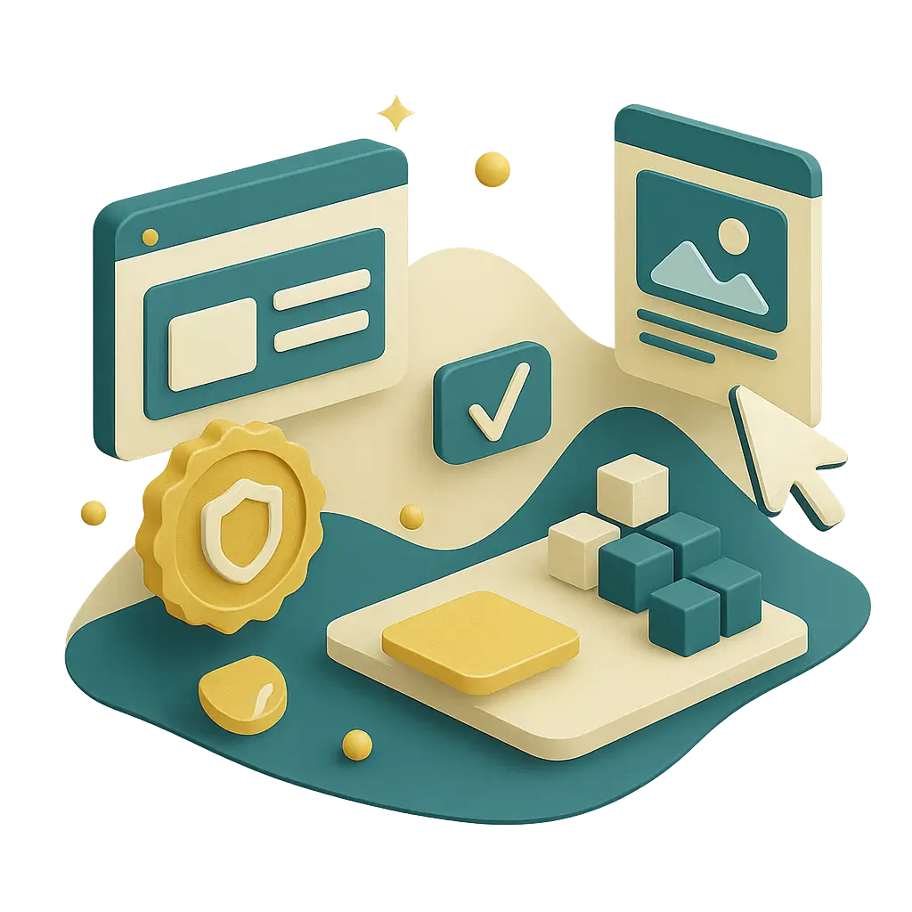 web design services 3d isometric visual.